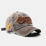 Always Slogan Embroidery Washed Distressed Baseball Cap