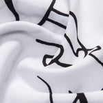 Abstract Line Print Buttton Up Shirt