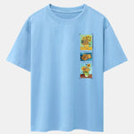 Sunflower Oil Painting Print Drop Shoulder Oversize T-Shirt