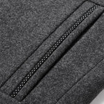 Stand Collar Wool Blended Blazer