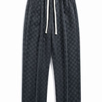 Checkerboard Straight Leg Pants