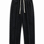 Checkerboard Straight Leg Pants