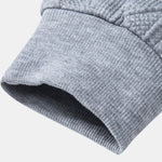 Relax Fit Geometric Jacquard Hoodie