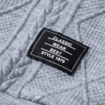 Relax Fit Geometric Jacquard Hoodie