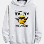 PEW PEW MADAFAKAS Chicken Print Relax Fit Hoodie