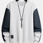 Color Block Crew Neck Sweatshirt