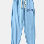 Brooklyn Print Cotton Blend Jogger Pants