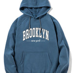 Brooklyn Letter Print Hoodie