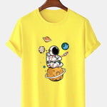 Planet Astronaut Print T-Shirt