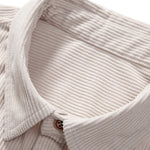 Long Sleeve Polo Neck Corduroy Shirt & Shorts