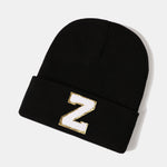 1pc Letter A-Z Warm Knit Beanie Hat