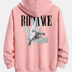 Romantic Doves Back Print Relax Fit Hoodie