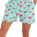 Flamingo Print Swim Shorts