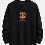Cardboard Boy Print Relax Fit Sweatshirt