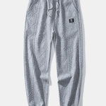 Geometric Jacquard Jogger Pants