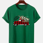 Christmas Truck Print T-Shirt