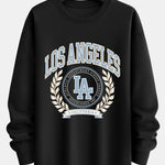 Los Angeles Varsity Print Relax Fit Sweatshirt