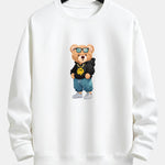Hip Hop Bear Print Relax Fit Sweatshirt