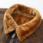Faux Fur Lined Suede Jacket