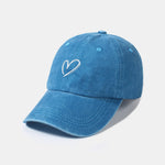 Line Love Pattern Casual Decoration Washed Cotton Baseball Cap