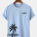 California Palm Tree Print T-Shirt