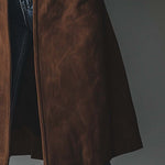 Women's Vintage Suede Trench Coat