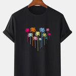 Colorful Palm Tree Print T-Shirt