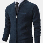 Zip Up Baseball Collar Sweater