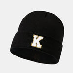 1pc Letter A-Z Warm Knit Beanie Hat