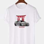 Japanese Shrine Car Print T-Shirt