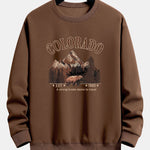 Colorado Bear Print Relax Fit Sweatshirt