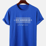 Los Angeles Checkered Print T-Shirt