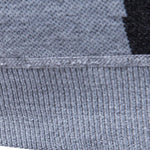 Abstract Print Mock Neck Sweater