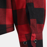 Flannel Fleece Lined Hooded Shirt & Jogger Pants