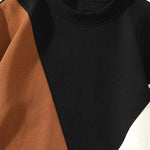 Color Block Patchwork Sweatshirt