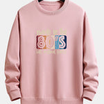 80's Slogan Print Relax Fit Sweatshirt