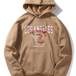 Los Angeles Basketball Print Hoodie