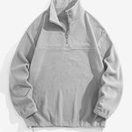 Relax Fit Quarter Zip Fleece Sweatshirt