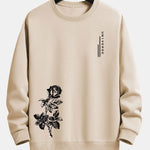 Rose Print Relax Fit Sweatshirt