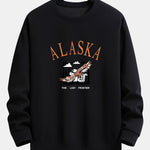 Alaska Bald Eagle Print Relax Fit Sweatshirt