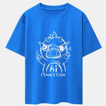 Cartoon Dinosaur Print Drop Shoulder Oversize T-Shirt
