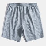 Geometric Jacquard Drawstring Shorts