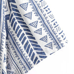 Tribal Geometric Print Half Placket Henley Collar Shirt