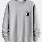 Dragon Slogan Back Print Relax Fit Sweatshirt