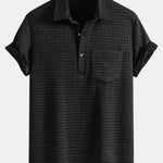 Waffle Polo With Pockets & Shorts