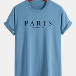Regular Fit Paris Slogan Cotton T-Shirt