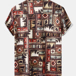 Aztec Patch Print Shirt