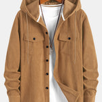 Corduroy Hooded Overshirt