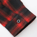Long Sleeve Corduroy Plaid Panel Shirt & Corduroy Jogger Pants