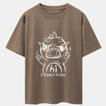 Cartoon Dinosaur Print Drop Shoulder Oversize T-Shirt